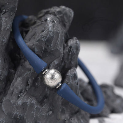 Silikone Elastiek touw Meteoriet Perlen Armband 10mm Unisex Modieus