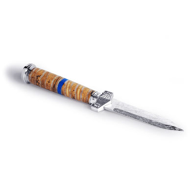Handgemaakte Meteoriet Briefopener Muonionalusta Meteoriet Messer Met Lederen Hoes