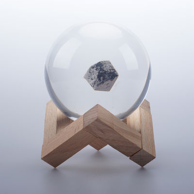 Hars ambacht Meteoriet cadeau Ruimtebal cadeau 80mm Helder kristal bol