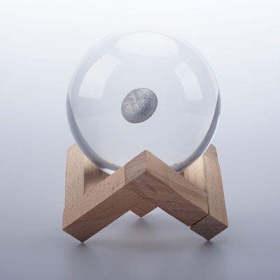 Hars ambacht Meteoriet cadeau Ruimtebal cadeau 80mm Helder kristal bol