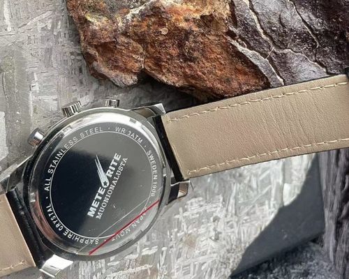 Sport Style Mens Meteoriet Horloge 30mm Meteoriet Dial Gun Plated Sapphire Crystal