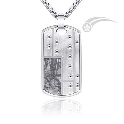 Meteoriet roestvrij staal sieraden Mensen honden tag hanger Fijn vakmanschap