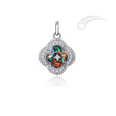 Galaxy Collectie Clover Shape Hanger 925 Zilveren Hanger 15mm Grootte
