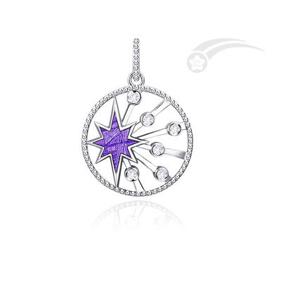 Polaris Meteorite 925 Sterling zilver sieraden hanger 25 mm