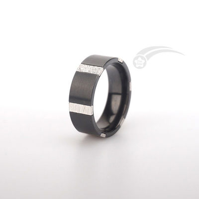 8 mm Breedte Meteorietband Ring Eeuwigheid Muonionalusta Meteoriet Ring