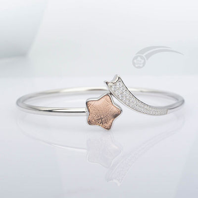 Stijlvolle 925 Sterling Silver Meteorite Armband Vrouwelijke Shooting Star Armband 12 mm