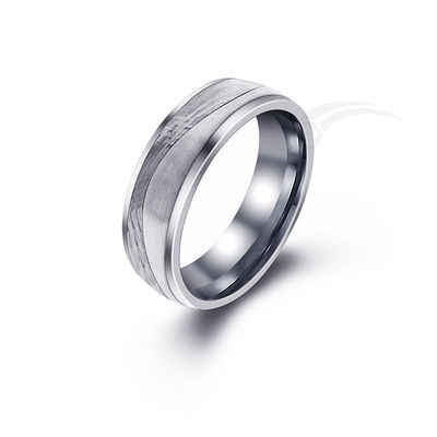 Ronde unieke moderne trouwringen Ring gegraveerd met lint als