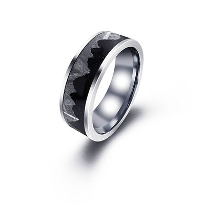 OEM Sterrennacht Mens Meteoriet Ring Bruidsband Een Hemels Symbool Van Liefde