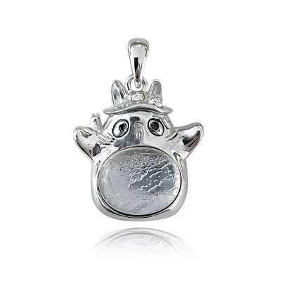 Totoro Exclusive IJzeren Meteoriet 925 Sterling zilveren hanger voor dagelijks gebruik